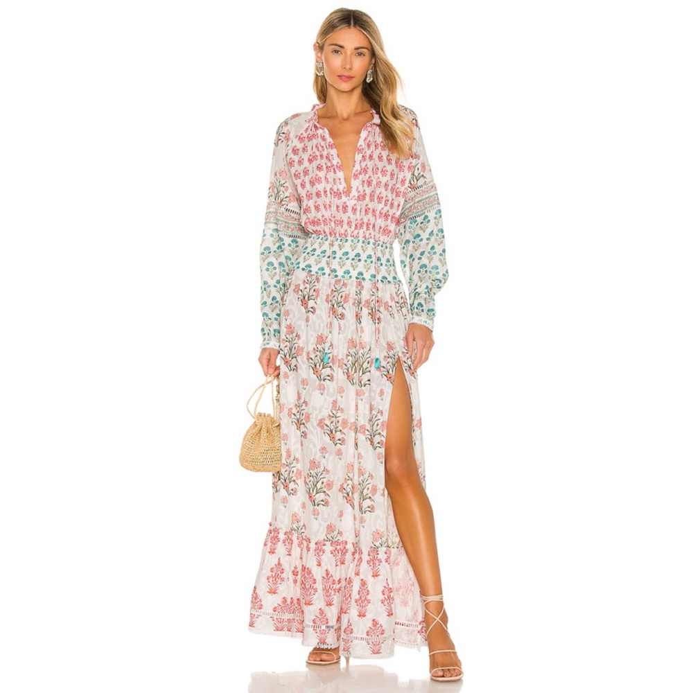 NWT Hemant & Nandita Brio Maxi Dress in White - Picture 2 of 9